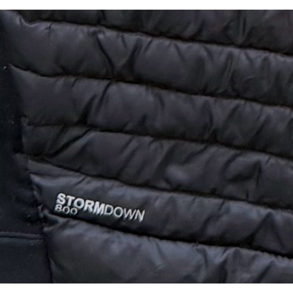 Eddie Bauer First Ascent Vest Mens Large Black Puffer Goose StormDown 800 - Picture 2 of 7